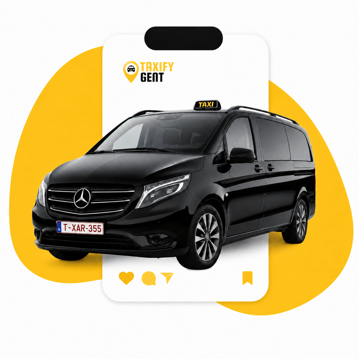 Taxify Gent taxi met taxidak in Gent